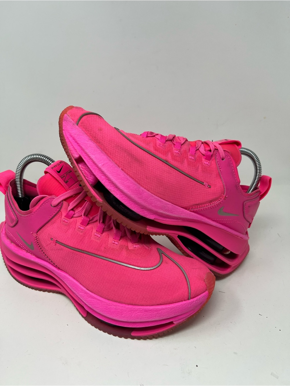 Nike Zoom Double Stacked Pink Blast (CZ2909-600) Grey Black Womens Shoes Size 7